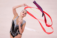 Бриллиантовая медаль и привет Камиле Валиевой. Как проходит Гран-при Москвы по художественной гимнастике