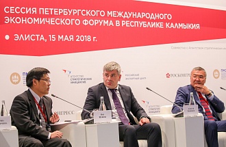 В Республике Калмыкия состоялась первая в 2018 году выездная сессия ПМЭФ «Регионы России: новые точки роста» с международным участием